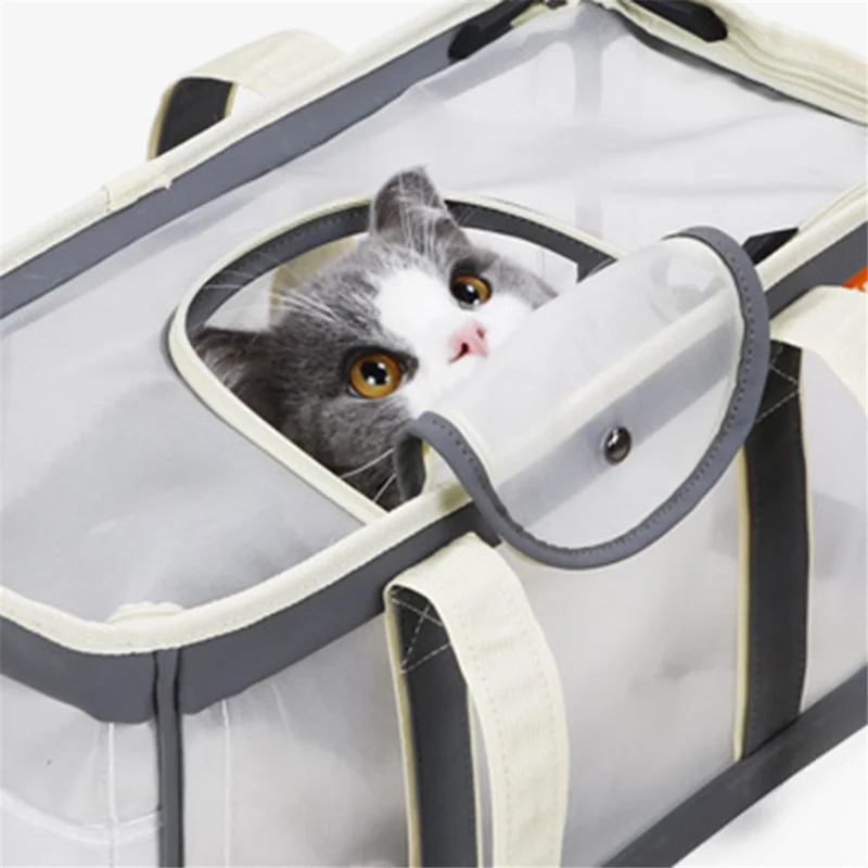 DODOPET DO-00 Size S Breathable Pet Gift Carrier Bag Dog Cat Single Shoulder Tote Bag - White