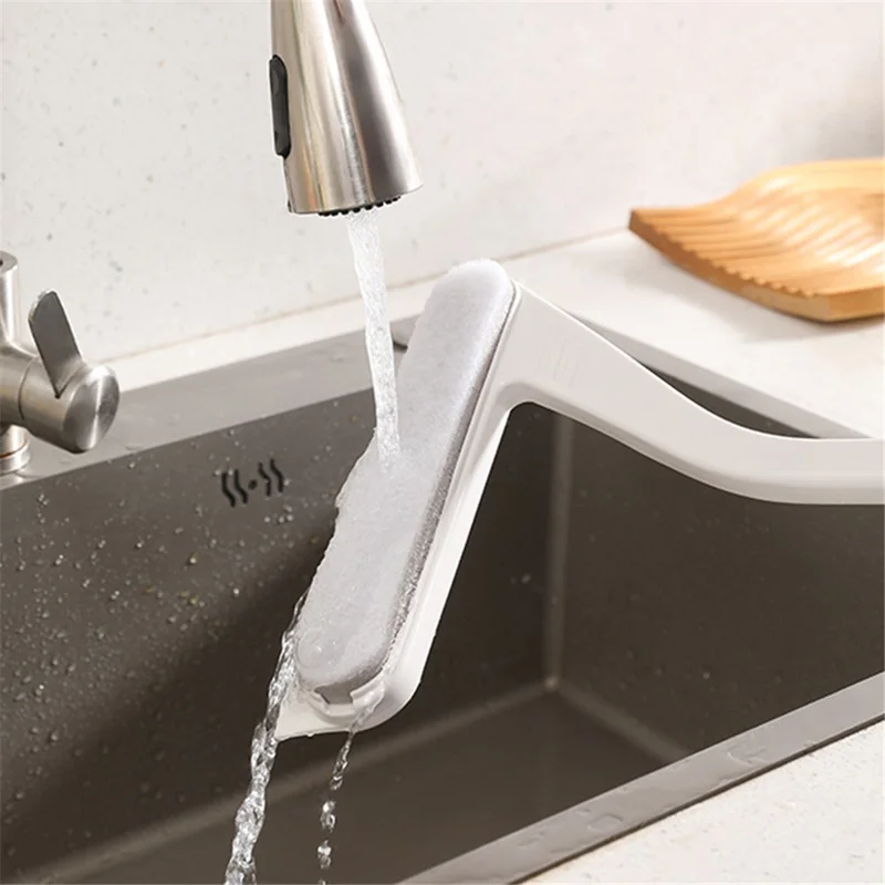 Glass Scraper PP+TPR+Sponge Cleaning Brush Window Squeegee Wiper Tile Cleaner - Green