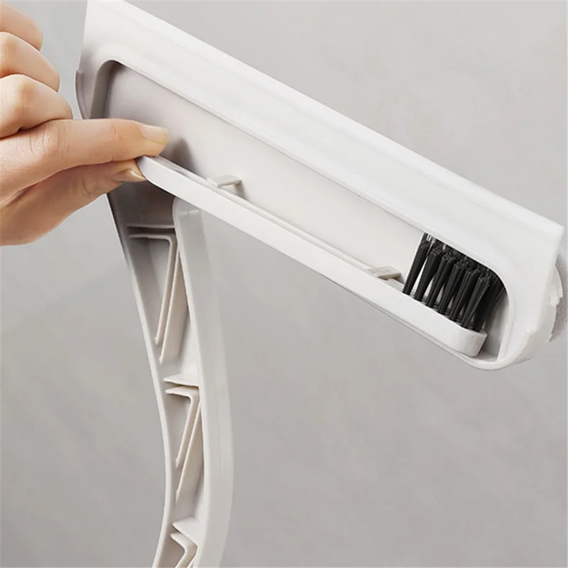 Glass Scraper PP+TPR+Sponge Cleaning Brush Window Squeegee Wiper Tile Cleaner - Green