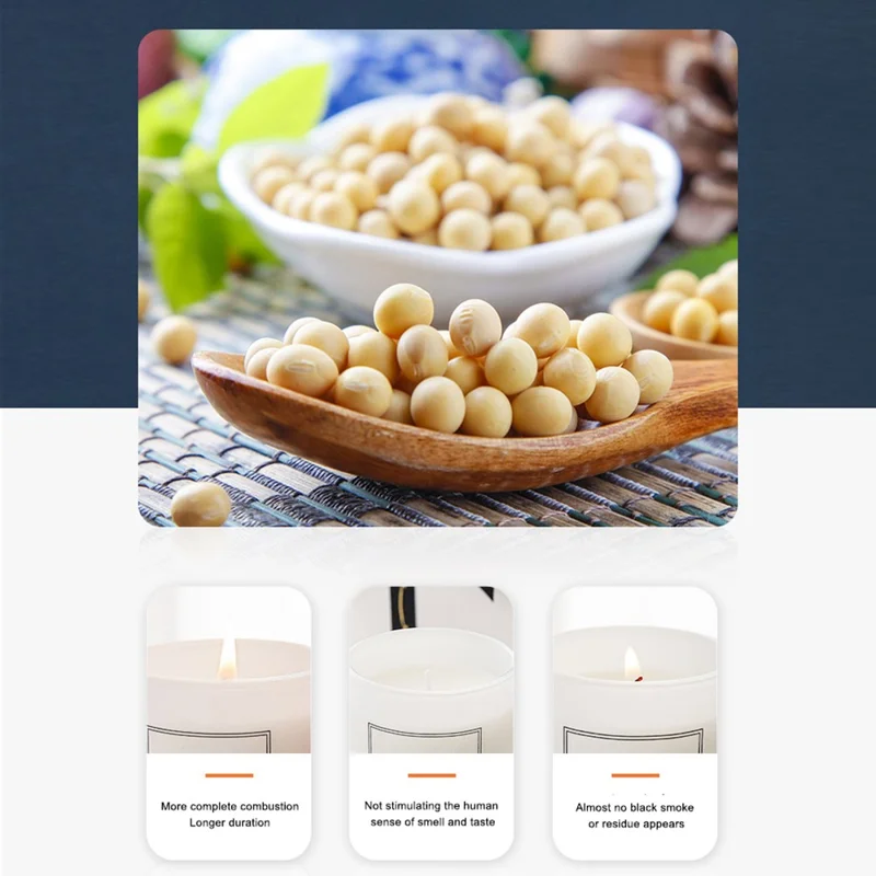 XY-8924 2Pcs Scented Candles Gift Set Smokeless Fragrance Soy Wax Candles - Rose+Magnolia