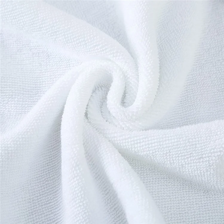 Toalha de Algodão Super Absorvente de 80CM X 160CM, Leve, Macia e Branca, Ideal para Hotel, Casa, Banheiro, Spa e Academia