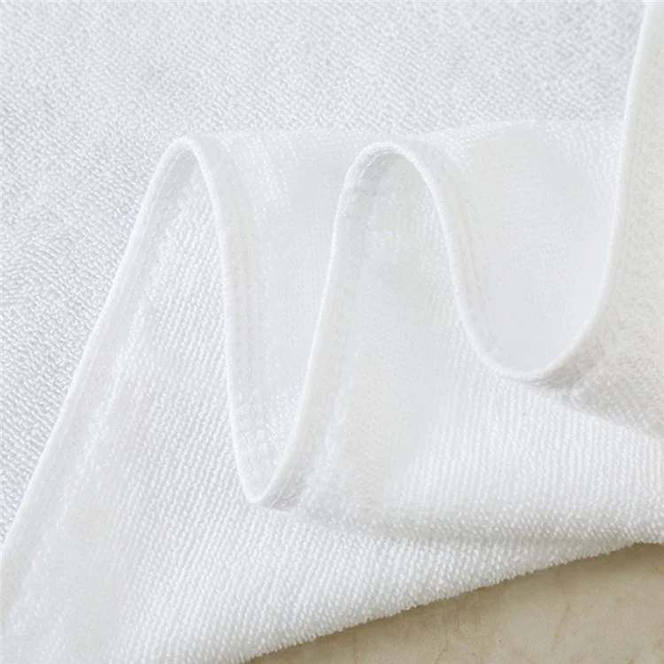 Toalha de Algodão Super Absorvente de 80CM X 160CM, Leve, Macia e Branca, Ideal para Hotel, Casa, Banheiro, Spa e Academia