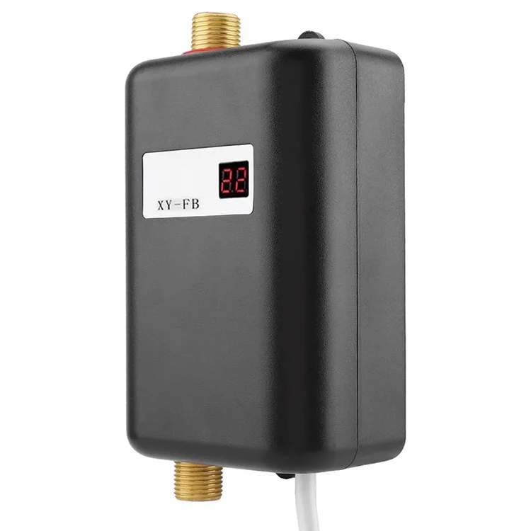 Scaldacqua elettrico miniaturizzato per cucina, riscaldamento rapido, temperatura costante, 3800W, spina EU 220V - Nero