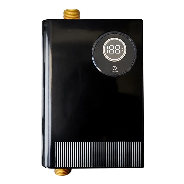 Minuscola Resistenza Elettrica per Acqua da Cucina, Scaldacqua Istantaneo a Temperatura Costante, 3800W Spina EU 220V - Nero