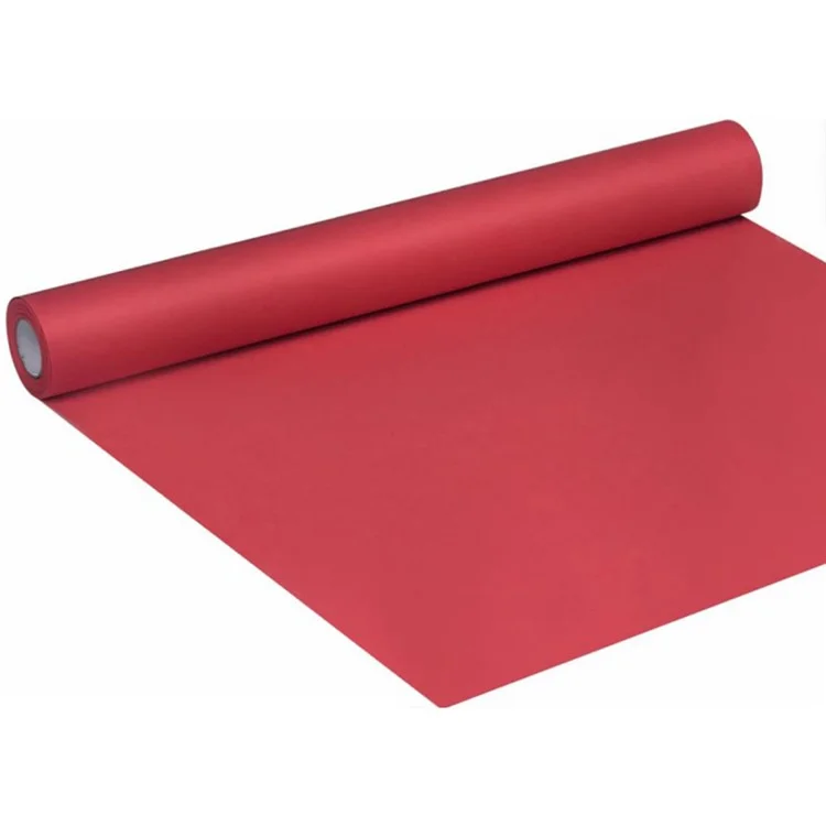 38 cm Largeur en Papier Kraft DIY Consemption Des Cafports Propritions Motion Rouleau Craft Emballage, Longueur: 10m - Rouge