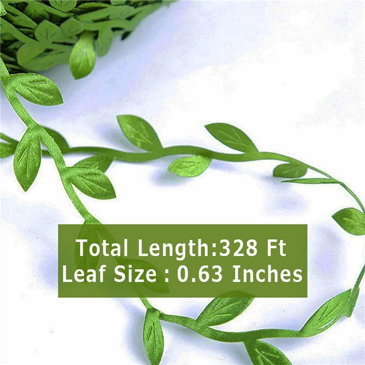 30m Simulation Green Willow Leaves Rattan DIY Accessories Decorative Flower Supplies