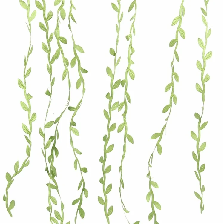 10m Simulation Green Willow Feuilles Accessoires de Bricolage de Rotin Fournitures de Fleurs Décoratives
