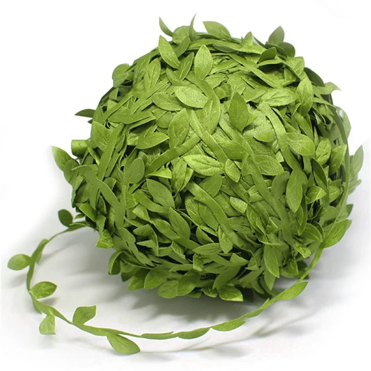 5m Simulation Green Willow Feuilles Accessoires de Bricolage de Rotin