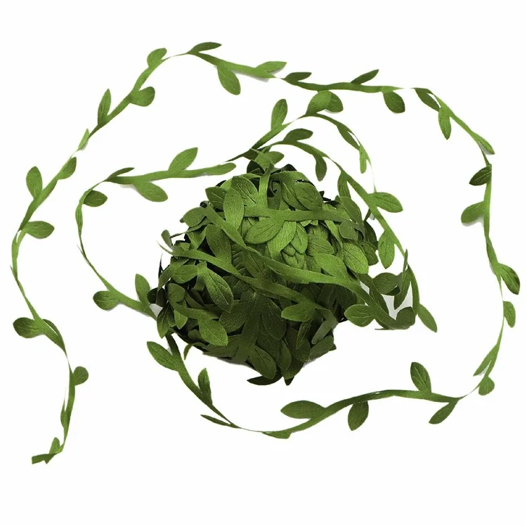 5m Simulation Green Willow Feuilles Accessoires de Bricolage de Rotin
