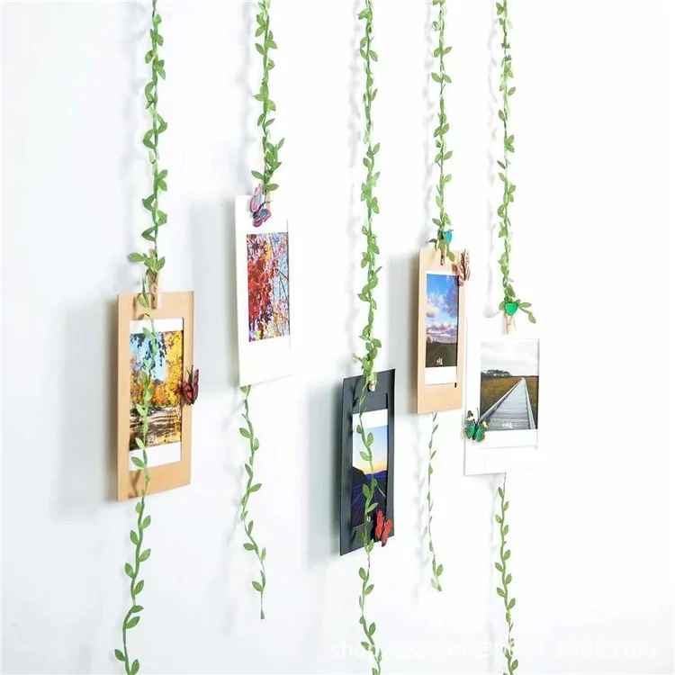 5m Simulation Green Willow Feuilles Accessoires de Bricolage de Rotin