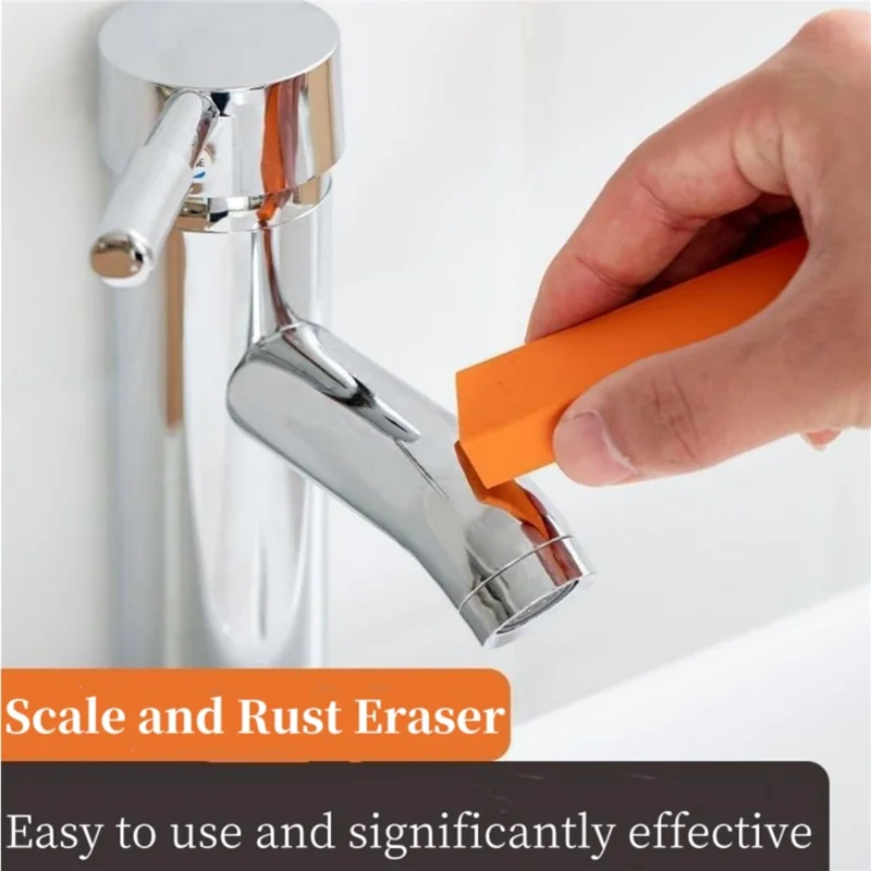 Stainless Steel Scratch Limescale Eraser Rubber Rust Cleaning Eraser for Knives & Pans Kitchen