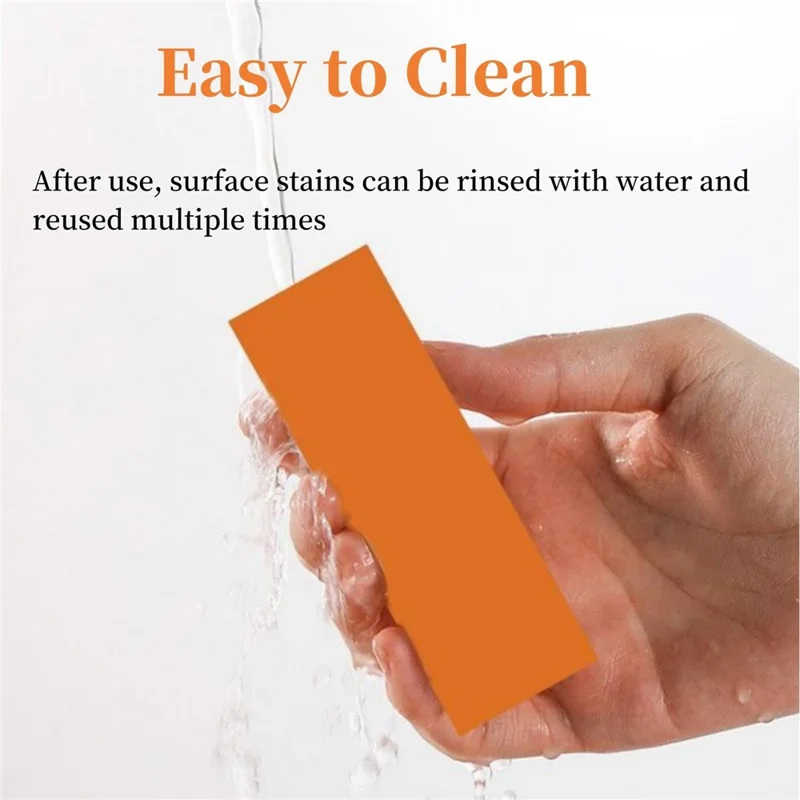 Stainless Steel Scratch Limescale Eraser Rubber Rust Cleaning Eraser for Knives & Pans Kitchen