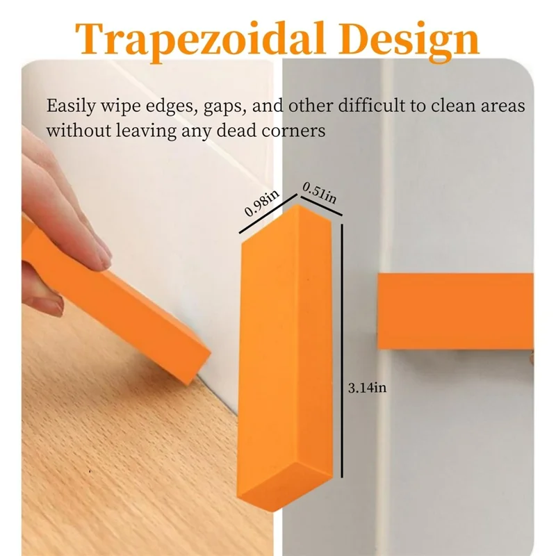 Stainless Steel Scratch Limescale Eraser Rubber Rust Cleaning Eraser for Knives & Pans Kitchen