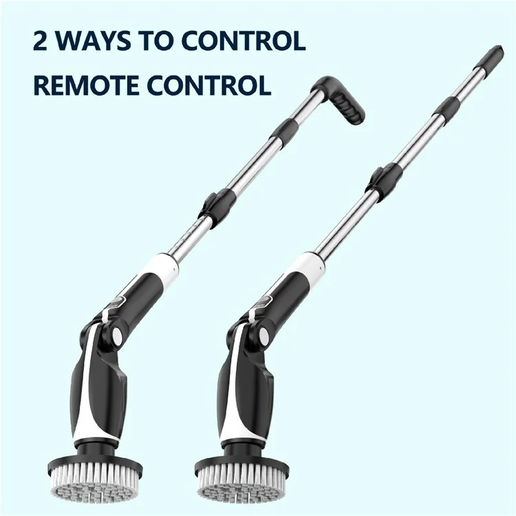 Electric Scrubber for Cleaning Spin Scrubber with Long Handle and 8 Replaceable Brush Heads
