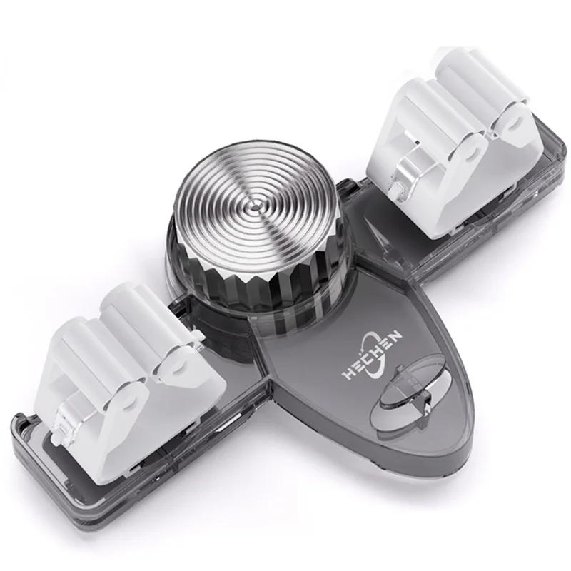 Przyssawkowe wieszaki na mop, bez wiercenia, montowane na ścianę, usuwalne, transparentne szare