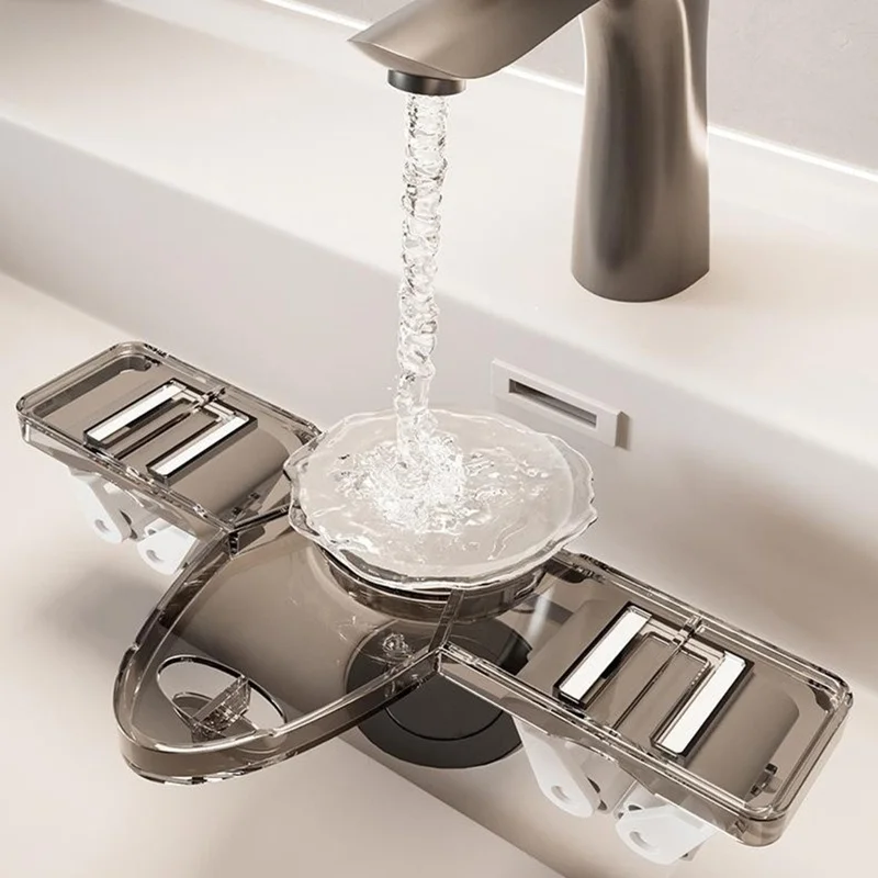 Przyssawkowe wieszaki na mop, bez wiercenia, montowane na ścianę, usuwalne, transparentne szare