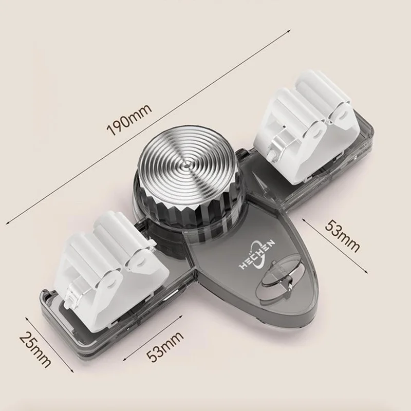 Przyssawkowe wieszaki na mop, bez wiercenia, montowane na ścianę, usuwalne, transparentne szare