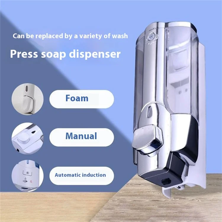 Dispensador de jabón de mano de pared de 350 ml para ducha, para hotel / cocina / baño