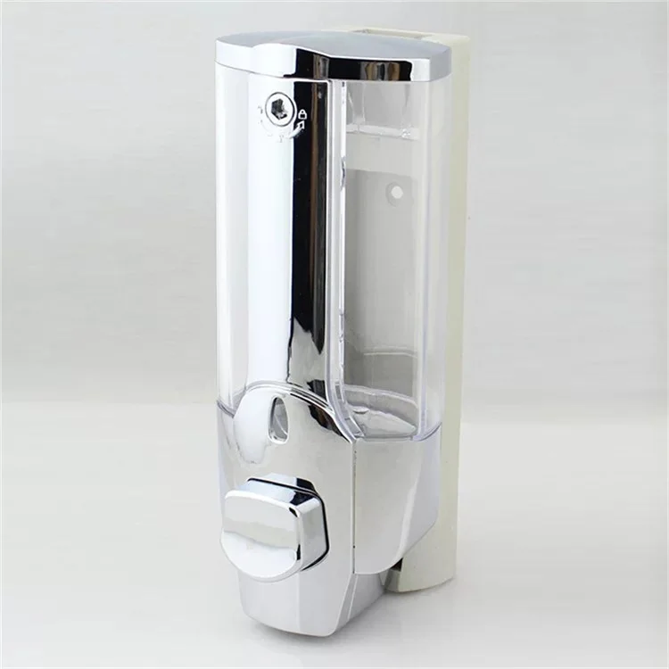 Dispensador de jabón de mano de pared de 350 ml para ducha, para hotel / cocina / baño
