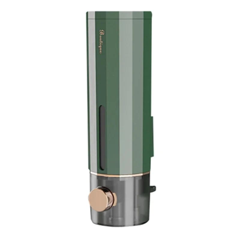 Soap Dispenser Wall Mounted 450ml Bathroom Shower Gel Shampoo Foam Pump - Green