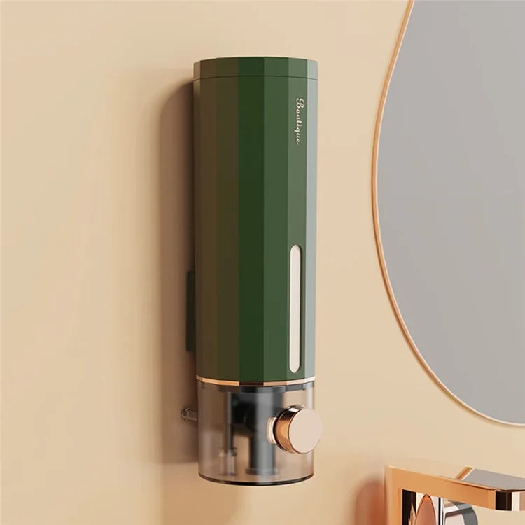 Soap Dispenser Wall Mounted 450ml Bathroom Shower Gel Shampoo Foam Pump - Green