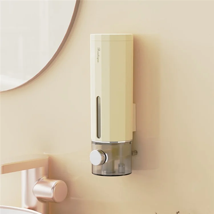Seifenspender Wandmontage 450 ml Badezimmer Duschgel Shampoo Schaumspender - Beige