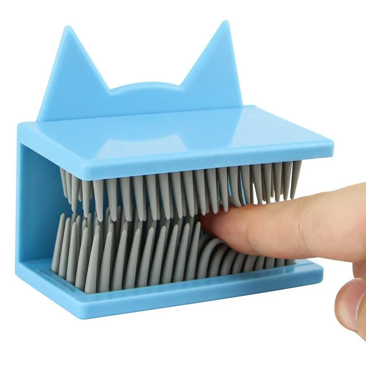 Shower Wall Hair Catcher Bathroom Bathtub Drain Protector Hair Collector Anti Clog Device For Home Use - Square  /  Blue