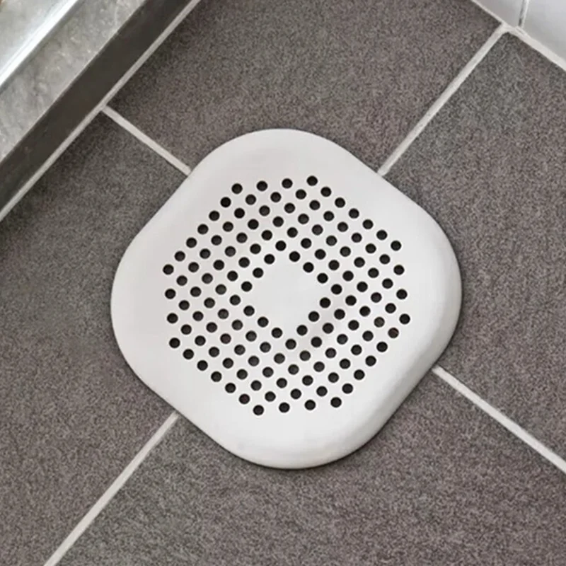 4 Pièces Filtre Attrape-Cheveux en TPR pour Évier de Cuisine et Douche - Grille Anti-Obstruction avec Ventouses