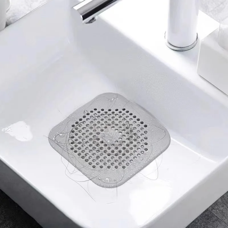 4 Pièces Filtre Attrape-Cheveux en TPR pour Évier de Cuisine et Douche - Grille Anti-Obstruction avec Ventouses