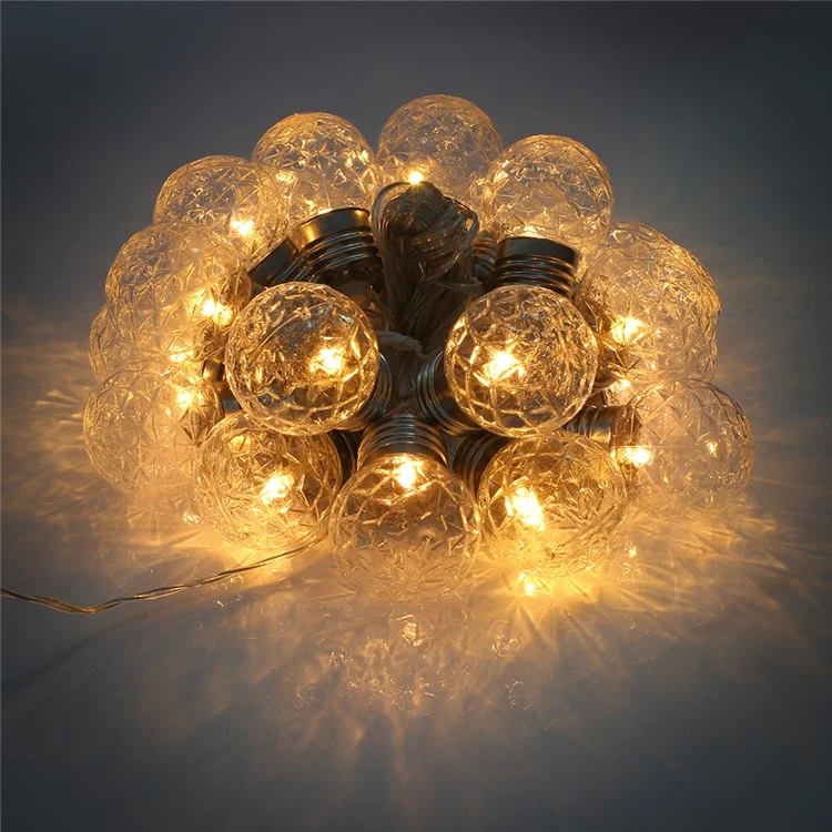 6M 20LED Pineapple Bulb Solar Powered String Light with Remote Control Outdoor Garden Lamp Decoration