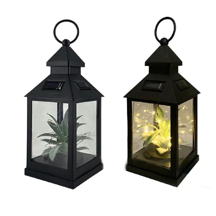 Luce solare da 20 LED per piante all'aperto, lampada a vento, lanterna per giardino, vialetto, prato, lampada appesa per la notte - Bianco caldo