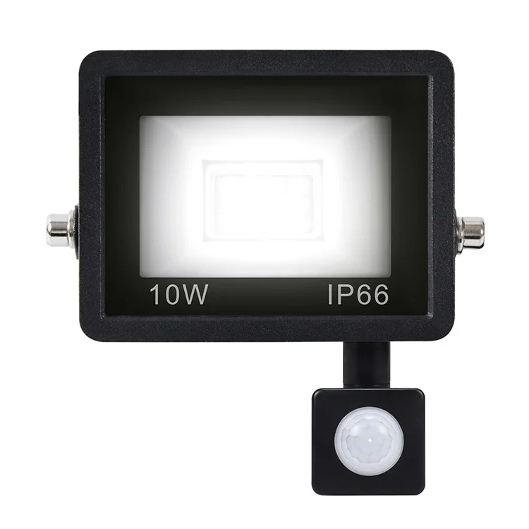 Projecteur à détection de mouvement LED 12 LED 10W style B IP66 Étanche Éclairage extérieur [Capteur PIR]