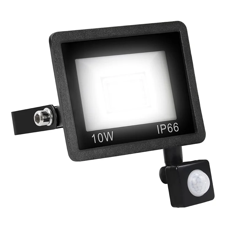 Projecteur à détection de mouvement LED 12 LED 10W style B IP66 Étanche Éclairage extérieur [Capteur PIR]