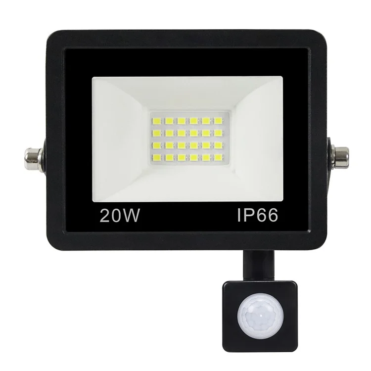 20W 24 LED Wall Reflector Floodlight with Motion Sensor Style B IP66 Waterproof Garden Lamp [PIR Sensor]