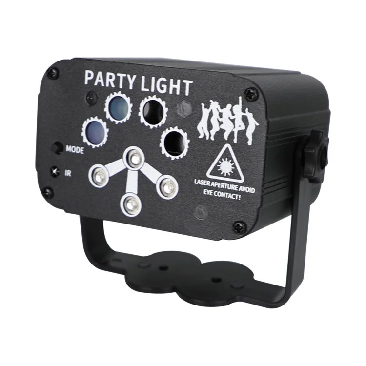YSH-042 USB Mini Laser 8 Hole 240 Pattern Starry Sky Projection Decorative Light Remote Sound Control Rotating Party Laser Atmosphere Lamp