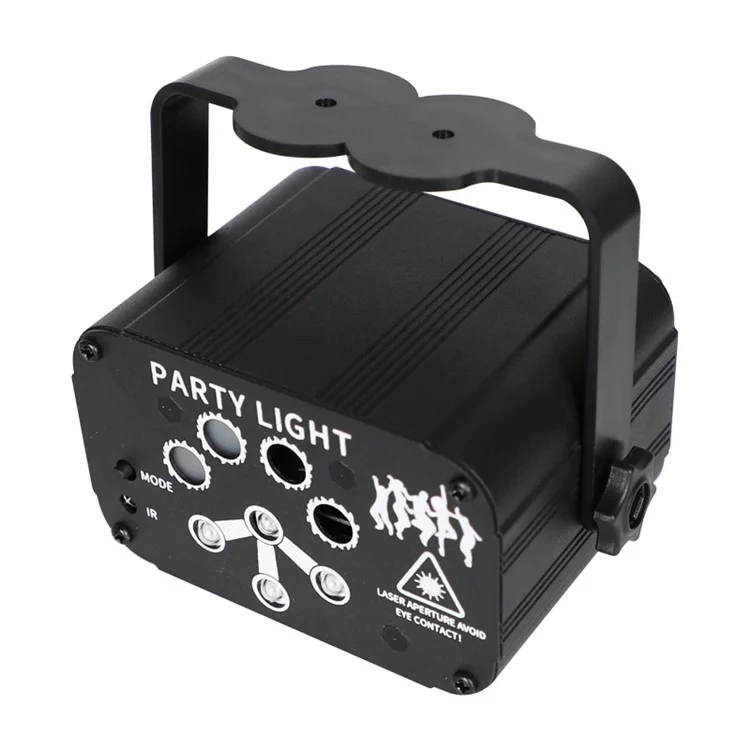 YSH-042 USB Mini Laser 8 Hole 240 Pattern Starry Sky Projection Decorative Light Remote Sound Control Rotating Party Laser Atmosphere Lamp