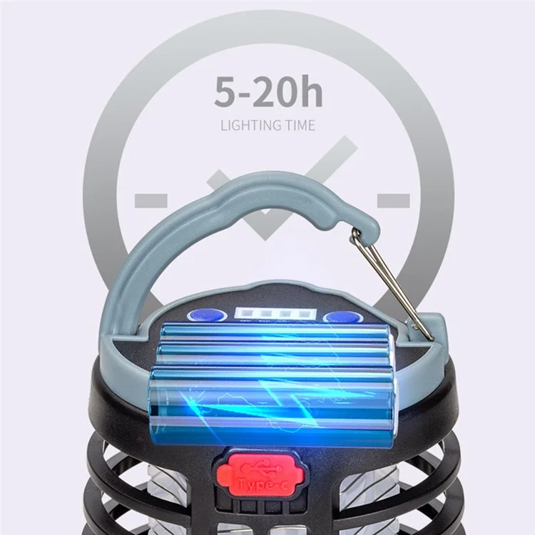 W882 Portable LED Electric Bug Zapper UV Light Insect Killer Lamp Mosquito Zapper Trap - Brown