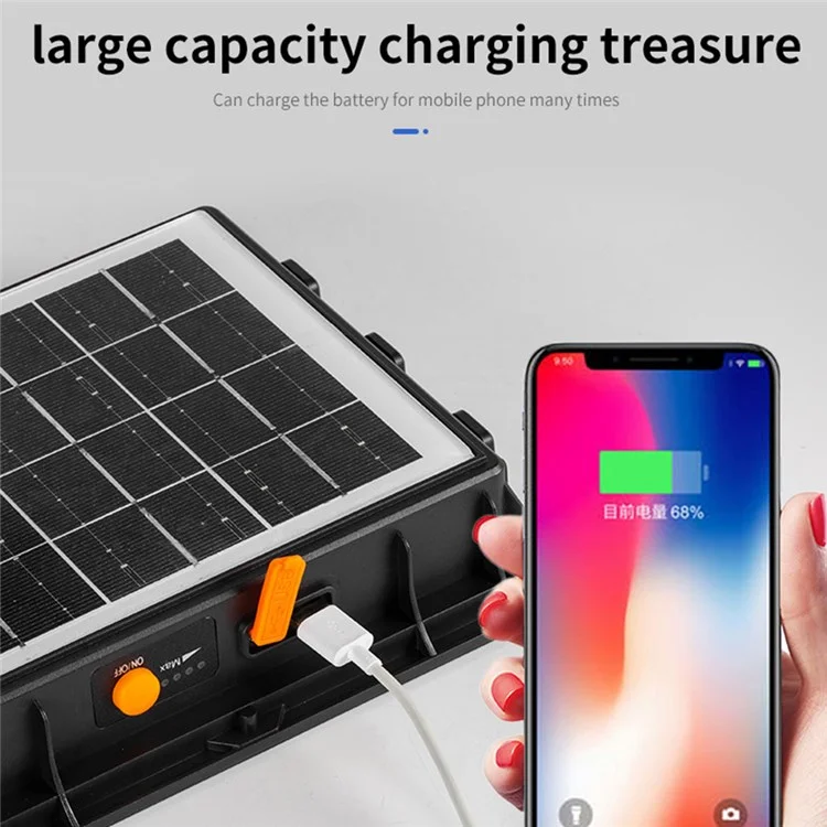 W877-3 Multifunktional 3600mAh Solar LED Light Light Light Power Solar Light Power Bank Tragbares Suchscheinwerfer Wasserdicht