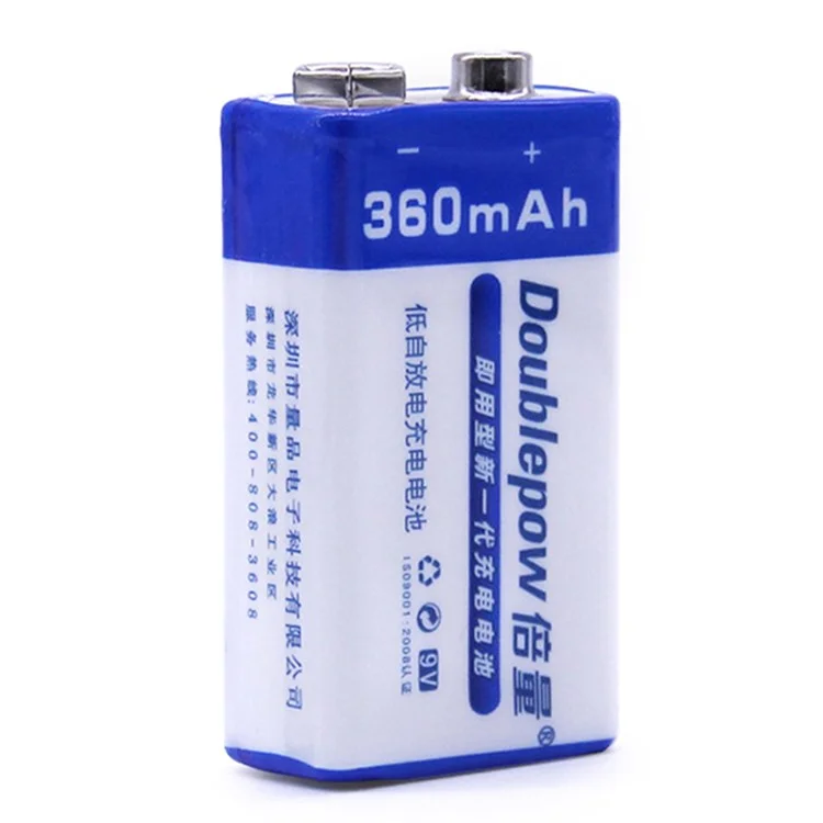 ANSMANN 2x Batteria Ricaricabile 9V - Tipo 300mAh (min. 270 - Foto 3