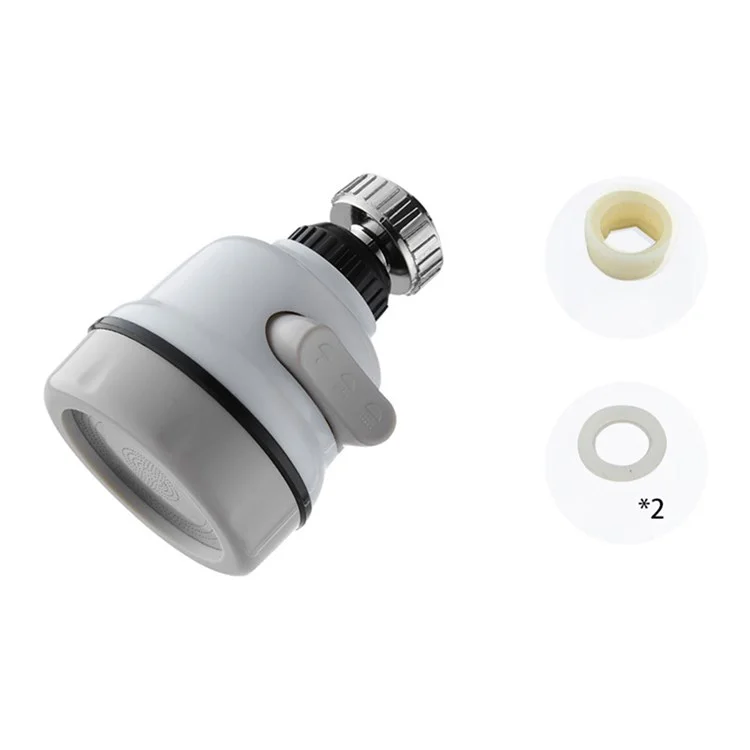 Torneira Bosquetão Anti-sprinkler Cozinha Tapete Filtro de Ajuste de Economia de Água - Branco
