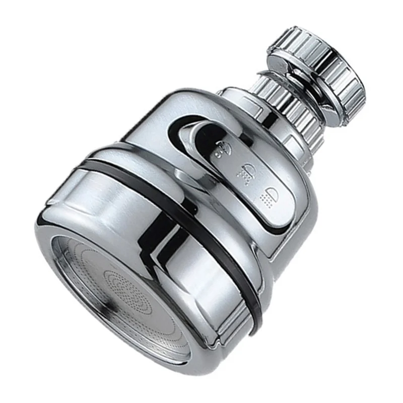 Faucet Booster Shower Anti-splash Sprinkler Kitchen Tap Water-saving Adjustment Filter - Full Plated