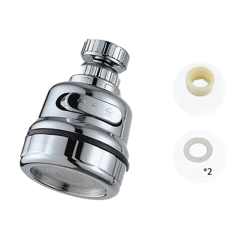 Faucet Booster Shower Anti-splash Sprinkler Kitchen Tap Water-saving Adjustment Filter - Full Plated