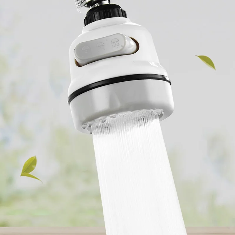 Faucet Booster Shower Anti-splash Sprinkler Kitchen Tap Water-saving Adjustment Filter - Full Plated