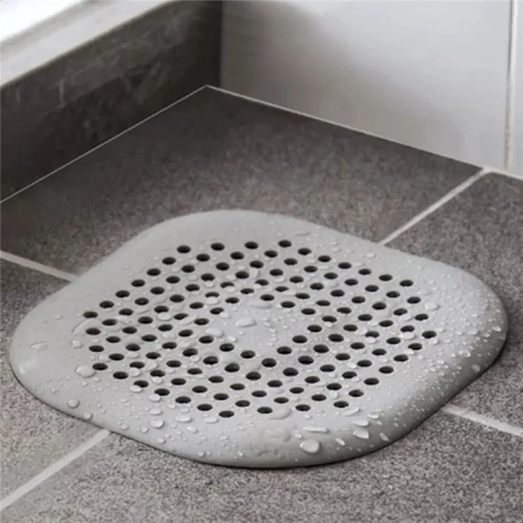 115706 Kitchen Sink Hair Filter Bathtub Anti-blocking Strainer Shower Floor Stopper (Flat Type) - White