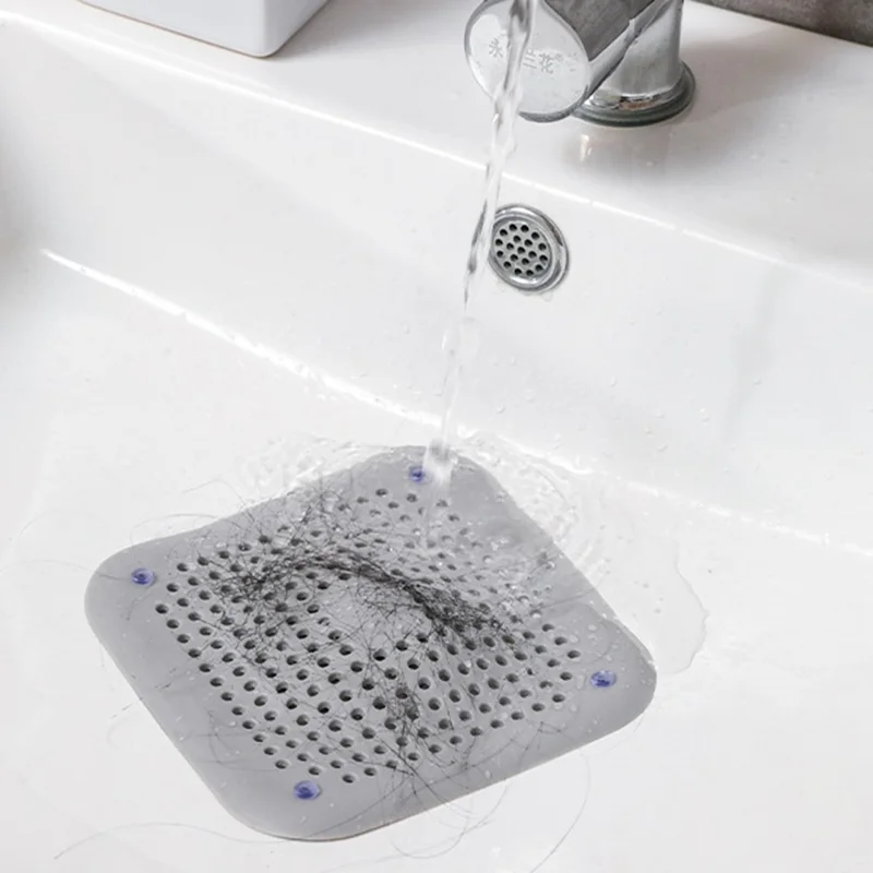 YH001 Filtro anti-intasamento di tipo convesso per lavandino da cucina, filtro per vasca da bagno, tappo per doccia - Grigio 