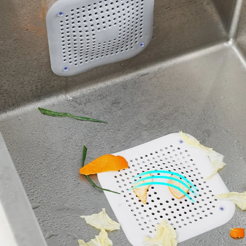 YH001 Tipo Convesso Anti-ostruzione Filtro per Capelli Lavello Cucina Filtro per Vasca da Bagno Doccia Pavimento Tappo - Bianco