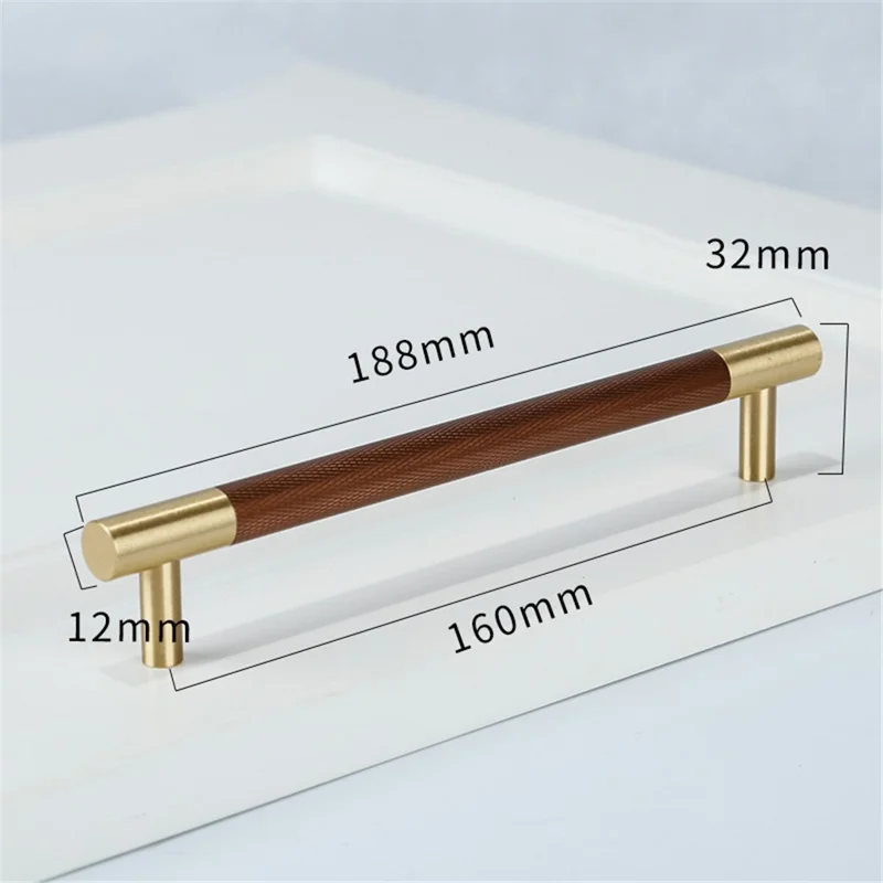 T2933 Decorazione Per la Casa Cucina Cucina Tira Maniglie Facili Installazione Della Porta Del Mobile Sostituzione (distanza di Fori da 160 Mm, Lunghezza di 188 Mm)