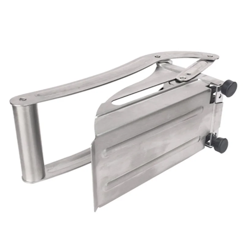 Stainless Steel Potato Cutter Slicer Kitchen French Fry Cutter without Silicone Suction Base (No FDA Certified, BPA-Free)
