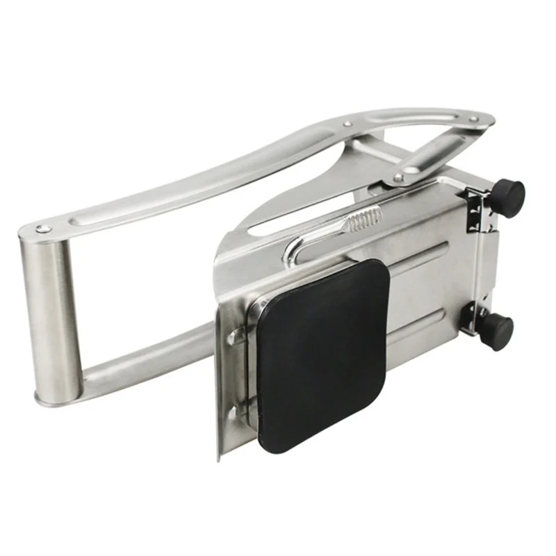 Kitchen French Fry Cutter Stainless Steel Potato Cutter Slicer with Silicone Suction Base (No FDA Certified, BPA-Free)