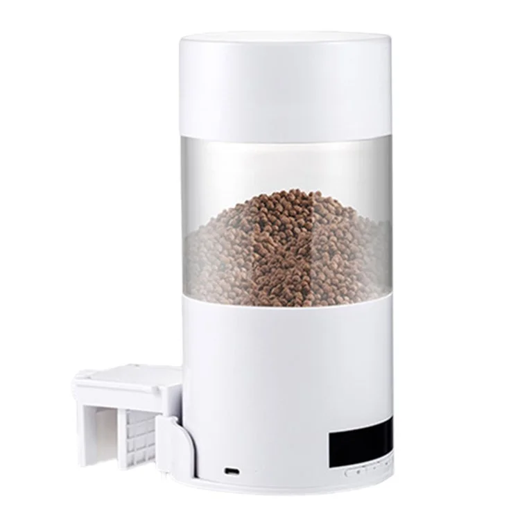 O2 Smart Fish Feeder LED Screen Digital Display Automatic Fish Feeder Fish Food Dispenser for Fish Tank